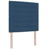Image de vidaXL Tête de lit LED avec des lumières à LED Bleu 90 cm Polyester, Futuriste, têtière réglable en Polyester, éclairage RGB, Cadre en pin Massif, déco Chambre stylée