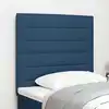 Image de vidaXL Tête de lit LED avec des lumières à LED Bleu 90 cm Polyester