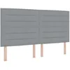 Image de vidaXL Tête de lit LED avec bandes LED Gris clair 180 cm tissu | Ses lignes modernes donnent une vibe élégante à ta chambre, Crée une ambiance sympa avec des lumières ajustables, Le design