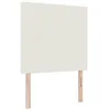 Image de vidaXL Tête de lit LED Crème 100 cm Tissu en Velours côtelé