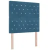 Image de vidaXL Tête de Lit LED Argyle Bleu foncé 100 cm Velours, Tête de lit en Velours Chic, Moderne et Ajustable, Design Mural Durable pour Une Chambre Tendance, Gain de Place