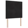 Image de vidaXL Tête de lit LED avec Bandes LED Noir 80 cm Velours