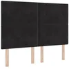 Image de vidaXL Tête de lit LED avec Bandes LED Noir 160 cm Velours