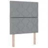Image de vidaXL Tête de lit avec des lumières à LED Gris Clair 80 cm Tissu, Hauteur réglable, Accessoire de lit Moderne, tête de lit rembourrée, éclairage Dynamique, déco de Chambre stylée