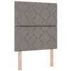 Image de vidaXL Tête de lit LED Taupe 80 cm Tissu, Chambre stylée, tête de lit Moderne, hauteurs réglables, Cadre de lit Dynamique, Meuble LED, éclairage d'ambiance