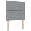 Image de vidaXL Tête de lit avec des lumières à LED Gris Clair 100 cm Tissu, Hauteur réglable, Accessoire de lit Moderne, tête de lit rembourrée, éclairage Dynamique, déco de Chambre stylée