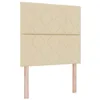 Image de vidaXL Tête de lit Crème 100 cm Tissu, Hauteur réglable, Accessoire de lit Moderne, tête de lit rembourrée, éclairage Dynamique, déco de Chambre stylée