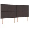 Image de vidaXL Tête de lit LED Gris Clair Tissu