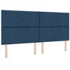 Image de vidaXL Tête de lit Bleu 200 cm Tissu, Hauteur réglable, Accessoire de lit Moderne, tête de lit rembourrée, éclairage Dynamique, déco de Chambre stylée