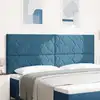 Image de vidaXL Tête de lit LED Bleu foncé 200 cm Cuir synthétique