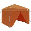 Image de vidaXL Tente à abri Orange 243 x 243 x 251 cm Tissu, Tente Canopy pour Jardin et Terrasse, Design Moderne, Légère, Portable, Facile à Installer, Résistante aux Intempéries