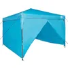 Image de vidaXL Tente à abri Bleu 290 x 290 x 251 cm Tissu, Jardin et Terrasse, Tente Canopy Portable, Hauteur Ajustable, Abri Légè, Protection UV