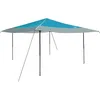 Image de vidaXL Tente à abri Bleu 395 x 395 x 251 cm Tissu, Jardin et terrasse, auvent Portable, Pop-up instantané, abri réglable, Protection UV, Tente extérieure