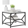 Image de vidaXL Table Basse Gris Sonoma 51 x 50 x 40 cm, Table de café Moderne rectangulaire, Meuble en Bois résistant, Accent Pratique pour Le Salon