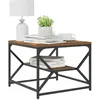 Image de vidaXL Table Basse Bois Ancien 51 x 50 x 40 cm, Table de café Moderne rectangulaire, Meuble en Bois résistant, Accent Pratique pour Le Salon
