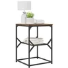 Image de vidaXL Table d'appoint Chêne fumé 41 x 40 x 60 cm, Table rectangulaire pour Salon, Design Moderne, Table de Nuit Minimaliste, mobilier Pratique pour Chambre