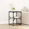 Image de vidaXL Table d'appoint Chêne fumé 41 x 40 x 60 cm