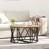Image de vidaXL Table basse Chêne artisanal 80 x 80 x 42 cm