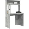 Image de vidaXL Bureau Gris béton 91 x 50 x 149 cm Bois d'ingénierie, Salon, Bureau Moderne, Compact, Table d'étude, Espace de Travail Durable, Organisé, Chic