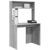 Image de vidaXL Bureau Gris Sonoma 91 x 50 x 149 cm Bois d'ingénierie, Salon, Bureau Moderne, Compact, Table d'étude, Espace de Travail Durable, Organisé, Chic