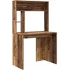 Image de vidaXL Bureau Bois Ancien 91 x 50 x 149 cm Bois d'ingénierie, Salon, Bureau Moderne, Compact, Table d'étude, Espace de Travail Durable, Organisé, Chic