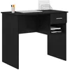 Image de vidaXL Bureau avec tiroir Chêne Noir 90 x 49 x 75 cm Bois d'ingénierie, Bureau rectangulaire Chic pour Le Bureau à Domicile, Table d'étude, Design Moderne, Bois résistant, Grand Espace de Rangement