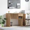 Image de vidaXL Bureau Chêne artisanal 90 x 49 x 75 cm Bois d'ingénierie