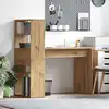 Image de vidaXL Bureau Chêne artisanal 113 x 54 x 120 cm Bois d'ingénierie