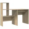 Image de vidaXL Bureau Chêne Sonoma Bois d'ingénierie 131,5 x 50 x 106,5 cm
