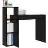 Image de vidaXL Bureau Chêne Noir Bois d'ingénierie 100 x 40 x 90 cm