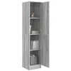 Image de vidaXL Highboard Sonoma Gris 35 x 39 x 168 cm Bois d'ingénierie, Meuble de Salon Moderne, Haut Buffet rectangulaire avec Rangement, Pratique pour l'organisation intérieure