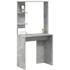 Image de vidaXL Bureau Gris béton 78.5 x 37 x 154.5 cm Bois d'ingénierie, Bureau Moderne, rectangulaire en Bois Durable, Grand Rangement, Meuble Pratique pour Travailler à Domicile
