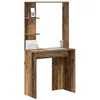 Image de vidaXL Bureau Bois Ancien 78.5 x 37 x 154.5 cm Bois d'ingénierie, Bureau Moderne, rectangulaire en Bois Durable, Grand Rangement, Meuble Pratique pour Travailler à Domicile