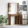 Image de vidaXL Bureau Bois Ancien 78,5 x 37 x 154,5 cm Bois d'ingénierie