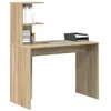 Image de vidaXL Bureau Chêne Sonoma 102 x 50 x 124 cm Bois d'ingénierie, Bureau Rectangulaire Moderne, Espace de Travail, Bois Résistant, Fini Lisse, Rangement Pratique, Style Minimaliste