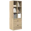 Image de vidaXL Haut Armoire avec tiroir Chêne Sonoma 45,5 x 34 x 127 cm