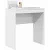 Image de vidaXL Bureau Blanc 70 x 40 x 76 cm, Bureau Compact, Style Moderne, Espace de Travail Ergonomique, Table d'écriture Pratique, Meuble Durable pour Petits espaces