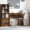 Image de vidaXL Bureau Chêne fumé 80 x 40 x 76 cm