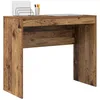 Image de vidaXL Bureau Bois Ancien 90 x 40 x 76 cm, Bureau Moderne pour Le Salon, Compact, résistant, écriture Minimaliste pour étudiants et Enfants