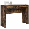 Image de vidaXL Bureau Chêne fumé 100 x 40 x 76 cm, Bureau Moderne pour Le Salon, Compact, résistant, écriture Minimaliste pour étudiants et Enfants