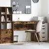 Image de vidaXL Bureau Chêne fumé 100 x 40 x 76 cm