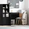 Image de vidaXL Bureau Chêne noir 60 x 50 x 76 cm