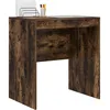 Image de vidaXL Bureau Chêne fumé 70 x 50 x 76 cm, Bureau Moderne pour Le Salon, Compact, résistant, écriture Minimaliste pour étudiants et Enfants