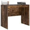 Image de vidaXL Bureau Chêne fumé 90 x 50 x 76 cm, Bureau Moderne pour Le Salon, Compact, résistant, écriture Minimaliste pour étudiants et Enfants