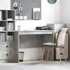 Image de vidaXL Bureau Gris béton 100 x 50 x 76 cm