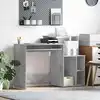 Image de vidaXL Bureau Gris béton 120,5 x 44 x 88,5 cm Bois d'ingénierie