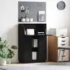 Image de vidaXL Bureau Chêne noir 71.5 x 31.5 x 106.5 cm Bois d'ingénierie