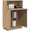 Image de vidaXL Bureau chêne Artisanal 71,5 x 31,5 x 106,5 cm Bois d'ingénierie, Bureau Rectangulaire Moderne, Espace Bureau Compact, Rangement Pratique avec Étagères, Design Minimaliste
