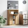 Image de vidaXL Bureau Chêne artisanal 71.5 x 31.5 x 106.5 cm Bois d'ingénierie