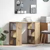 Image de vidaXL Bureau Chêne artisanal 90 x 50 x 75 cm Bois d'ingénierie